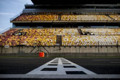 Motorsports: FIA Formula One World Championship WM Weltmeisterschaft 2019, Grand Prix of China, Shanghai International Circuit, Finish line, Finishline, Ziellinie Shanghai China