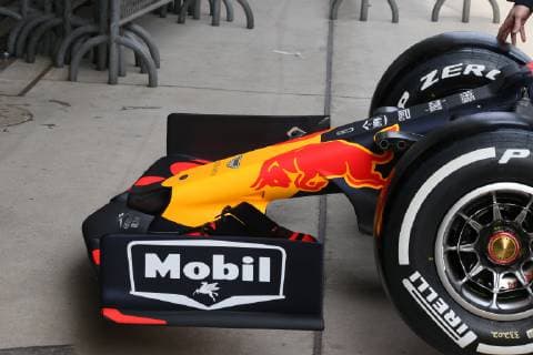 Photo4 LaPresse 11 04 2019 Shanghai, China Grand Prix Formula One China 2019 In the pic: Vintage Esso Mobil Logos on Aston Martin Red Bull Racing RB15 for celebrate the 1000th f1 gp  Copyright: xPhoto4 LaPressex