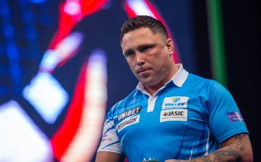 11th April 2019, M&amp;S Bank Arena, Liverpool, England; Unibet Premier League Darts, Night 11; Gerwyn Price deep in thought  ActionPlus12122796 TimxWilliams