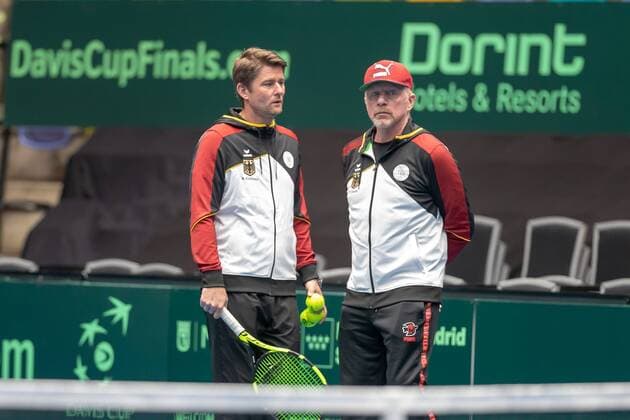 Frankfurt am Main Fraport Arena 01 02 2019 Tennis Davis Cup 2019 Picture Michael Kohlmann Boris Becker Frankfurt am Main Fraport Arena Hessen Germany