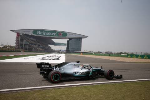 Photo4 LaPresse 12 04 2019 Shanghai, China Grand Prix Formula One China 2019 In the pic: free Practice 1, Lewis Hamilton (GBR) Mercedes AMG F1 W10 EQ Power  Copyright: xPhoto4 LaPressex