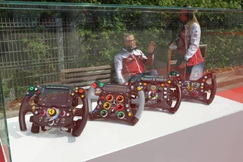 Photo4 LaPresse 12 04 2019 Shanghai, China Grand Prix Formula One China 2019 In the pic: Exposition for the 1000th F1 Gp celebration, Steerings wheel  Copyright: xPhoto4 LaPressex