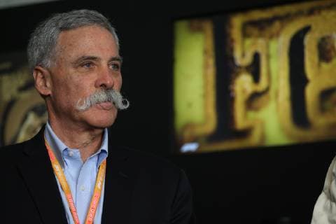 Photo4 LaPresse 12 04 2019 Shanghai, China Grand Prix Formula One China 2019 In the pic: Official 1000th F1 Gp Poster presentation, Chase Carey (US), Liberty Media  Copyright: xPhoto4 LaPressex
