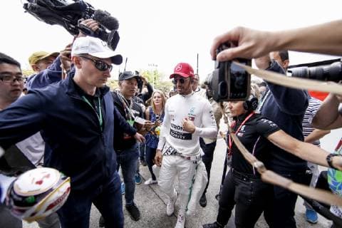 Motorsports: FIA Formula One World Championship WM Weltmeisterschaft 2019, Grand Prix of China, 44 Lewis Hamilton (GBR, Mercedes AMG Petronas Motorsport), Shanghai China
