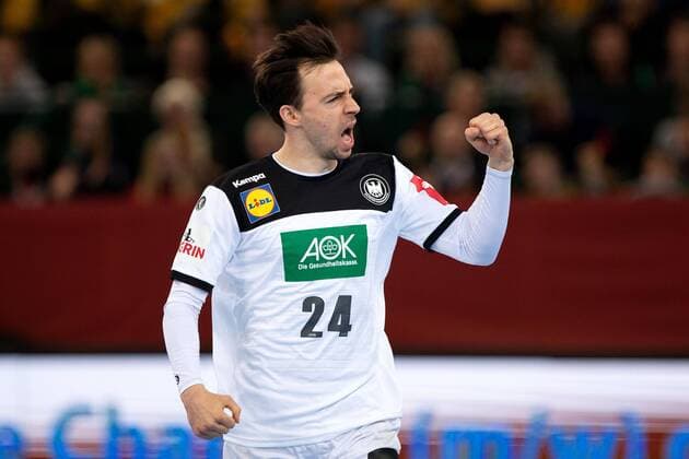 Halle Westf Germany 13 04 2019 DHB Qualifier 2018 2019 Germany vs Poland Patrick Groetzki Germany Halle Westf Nordrhein Westfalen Germany Gerry Weber Stadion
