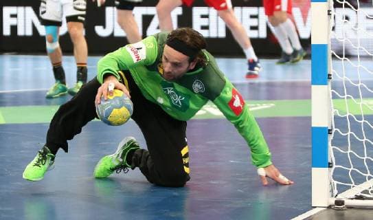 at the EM qualifying match Germany against Poland of the men on 13 04 19 in the Gerry Weber stadium in Halle Westfalen Handball EM qualifying Germany Poland