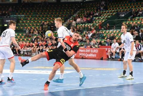 13 04 2019 xkhx Halle Gerry Weber Stadium U21 National Team of the German Handball Federation U21 International match Germany vs. Czech Republic Marcel Timm GER