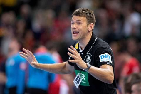 Halle Westf Germany 13 04 2019 DHB Qualifying match 2018 2019 Germany vs Poland Christian Prokop National coach Germany Halle Westf Nordrhein Westfalen Germany Gerry Weber Stadium