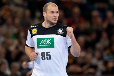 Halle Westf Germany 13 04 2019 DHB Qualifying match 2018 2019 Germany vs Poland Paul Drux Germany Halle Westf Nordrhein Westfalen Germany Gerry Weber Stadion