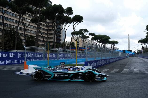 Formel E, ePrix in Rom April 13, 2019 - Rome, RM, Italy - Mitch Evans of Panasonic Jaguar Racing during Rome E-Prix Round 7 as part of the ABB FIA Formula E Championship on April 13, 2019 in Rome, Italy. Formula E Championship Round 7 GEOX Rome E-Prix 2019 - Race  - ZUMAn230 20190413_zaa_n230_229 Copyright: xDaniloxDixGiovannix