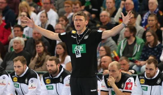 Coach Christian Prokop Germany at the EM qualifying match Germany against Poland of the men on 13 04 19 in the Gerry Weber stadium in Halle Westphalia Handball EM qualifying Germany Poland Poland