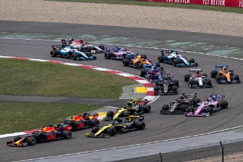 Formula One drivers compete in the Formula 1 Heineken Chinese Grand Prix 2019 at the Shanghai International Circuit in Shanghai, China, 14 April 2019. Lewis Hamilton wins landmark 1000th F1 race in Shanghai  bjl8712872