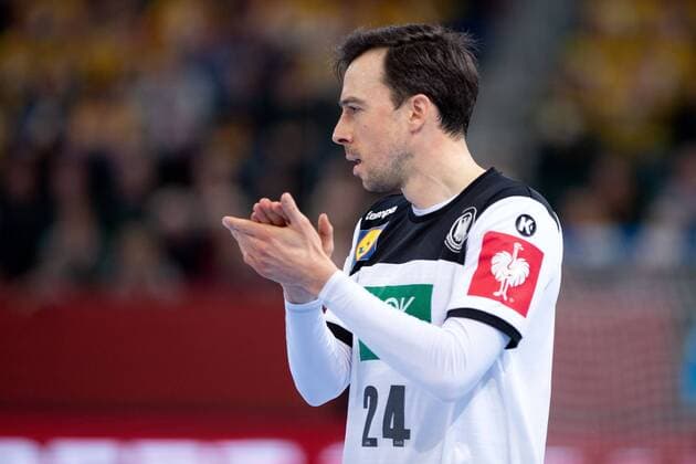 Halle Westf Germany 13 04 2019 DHB Qualifier 2018 2019 Germany vs Poland Patrick Groetzki Germany Halle Westf Nordrhein Westfalen Germany Gerry Weber Stadion