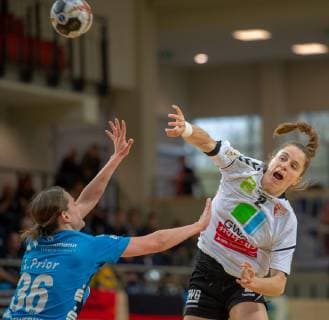 Mariana Ferreira Lopes SV Union Halle scoring SV Union Halle Neustadt Wildcats vs Buxtehuder SV von 1862 e V Handball 1 Bundesliga Saison 2018 2019 Copyright xVIADATAx xHolgerxJohnx Halle Saale Sachsen Anhalt Germany