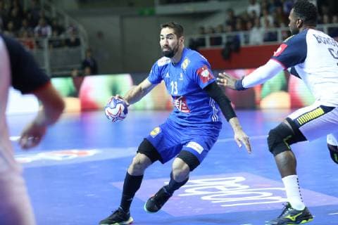 Handball, EM-Quali, Frankreich - Portugal Nikola Karabatic (France) HANDBALL : Qualifications EHF EURO 2020 - 4eme journee - France vs Portugal - 13 04 2019 KevinDomas Panoramic 