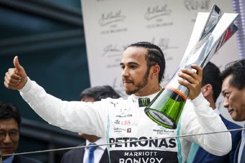 Motorsports: FIA Formula One World Championship WM Weltmeisterschaft 2019, Grand Prix of China, 44 Lewis Hamilton (GBR, Mercedes AMG Petronas Motorsport), Shanghai China