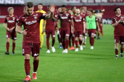 Vissel Kobe team group Mannschaftsbild Totale , APRIL 14, 2019 - Football Soccer :2019 J1 League match between Vissel Kobe 2-4 Sanfrecce Hiroshima at Noevir Stadium Kobe in Hyogo, Japan. Noxthirdxpartyxsales  (101244119)