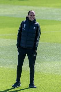 Turin Italy 15 04 2019 Training Juventus Turin Trainer Massimiliano Allegri JUV Watch DeFodi541