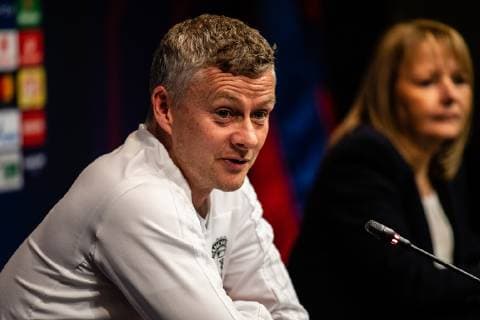 April 15, 2019 - Barcelona, BARCELONA, Spain - Ole Gunnar SolskjoÂ¦r coach of Manchester United ManU during the press conference PK Pressekonferenz before the second leg Champions League match of Quarter final between FC Barcelona Barca and Manchester United in Camp Nou Stadium in Barcelona 15 of April of 2019, Spain. SPAIN - SPORTS - FOOTBALL - CHAMPIONS LEAGUE - MANCHESTER UNITED - TRAINING - ZUMAa181 20190415_zaa_a181_058 Copyright: xAFP7x