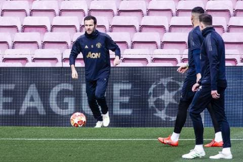 April 15, 2019 - Barcelona, Catalonia, Spain - 08 Juan Mata of Manchester United ManU during the training session before the second leg Champions League match of Quarter final between FC Barcelona Barca and Manchester United in Camp Nou Stadium in Barcelona 15 of April of 2019, Spain. Manchester United Training Session  - ZUMAn230 20190415_zaa_n230_263 Copyright: xXavierxBonillax