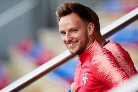 FC Barcelona Barca s Ivan Rakitic attends a training session in Barcelona, Catalonia, north eastern Spain, 15 April 2019. FC Barcelona will play against Manchester United ManU in an UEFA Champions League quarter final second leg match on 16 April 2019. EPA ALEJANDRO GARCIA FC Barcelona training !ACHTUNG: NUR REDAKTIONELLE NUTZUNG!  Copyright: xAlejandroxGarciax GRAF1855 20190415-636909601091371745
