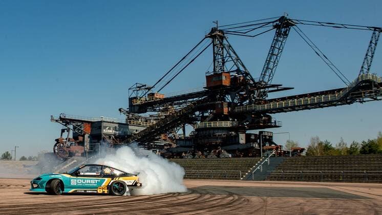 Sport Themen der Woche KW16 Sport Bilder des Tages IRON DRIFT KING 2019 in Ferropolis - Stadt aus Eisen German Drift Championship 2019 und Europameisterschaft des Drift Masters European Championship EM Europameisterschaft Max Heidrich (GER) Nissan 200sx (S13) mit Toyota 2JZ Motor (3.0 Liter Reihensechszylinder) und ca. 500PS Er war der IRON DRIFT KING 2018 Gräfenhainichen Sachsen-Anhalt Deutschland *** IRON DRIFT KING 2019 in Ferropolis City of iron German Drift Championship 2019 and European Championship of the Drift Masters European Championship Max Heidrich GER Nissan 200sx S13 with Toyota 2JZ engine 3 0 liter straight six cylinder and about 500hp He was the IRON DRIFT KING 2018 Gräfenhainichen Sachsen Anhalt Germany