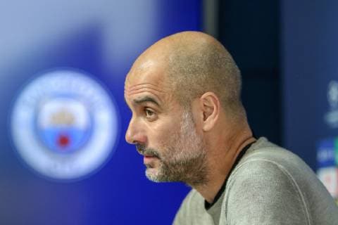 Manchester City Presser Pep Guardiola of Manchester City during a press conference PK Pressekonferenz at the Etihad Campus, Manchester Content Not Available For UK Newspapers Copyright: xStevexMcCormickx FIL-13123-0021