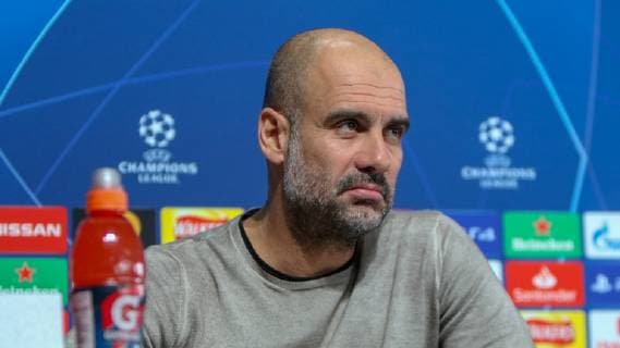 Manchester City Presser Pep Guardiola of Manchester City during a press conference PK Pressekonferenz at the Etihad Campus, Manchester Content Not Available For UK Newspapers Copyright: xStevexMcCormickx FIL-13123-0025