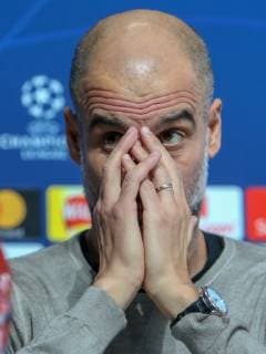 Manchester City Presser Pep Guardiola of Manchester City during a press conference PK Pressekonferenz at the Etihad Campus, Manchester Content Not Available For UK Newspapers Copyright: xStevexMcCormickx FIL-13123-0026