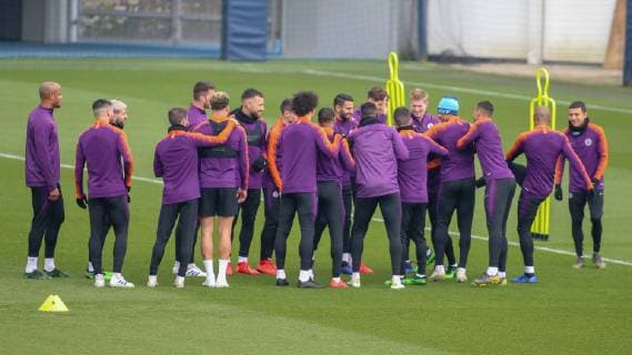 Manchester City Training Manchester City training at the Etihad Campus, Manchester Content Not Available For UK Newspapers Copyright: xStevexMcCormickx FIL-13122-0007