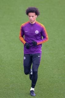 Manchester City Training Leroy Sane during Manchester City training at the Etihad Campus, Manchester Content Not Available For UK Newspapers Copyright: xStevexMcCormickx FIL-13122-0010