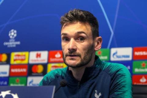 Tottenham Hotspur Presser Hugo Lloris of Tottenham Hotspur during a press conference PK Pressekonferenz at the Etihad Stadium, Manchester Content Not Available For UK Newspapers Copyright: xStevexMcCormickx FIL-13125-0002