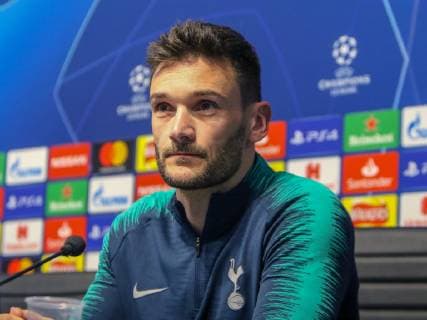Tottenham Hotspur Presser Hugo Lloris of Tottenham Hotspur during a press conference PK Pressekonferenz at the Etihad Stadium, Manchester Content Not Available For UK Newspapers Copyright: xStevexMcCormickx FIL-13125-0013
