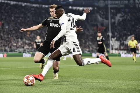 Photo LaPresse - Fabio Ferrari April 16, 2018 Turin, Italy soccer Juventus Fc vs Ajax - Uefa Champions - quarter to final- In the pic:Blaise Matuidi (Juventus F.C.); Matthijs de Ligt (AFC Ajax)  Copyright: xFabioxFerrari LaPressex