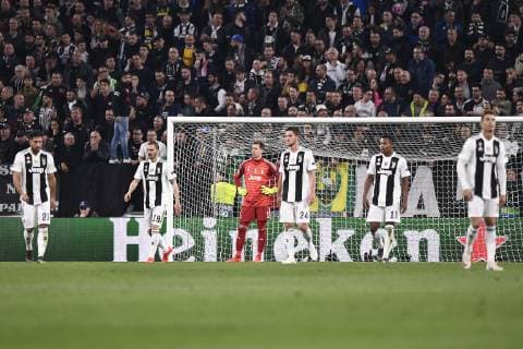 Photo LaPresse - Fabio Ferrari April 16, 2018 Turin, Italy soccer Juventus Fc vs Ajax - Uefa Champions - quarter to final- In the pic:juventus delusion  Copyright: xFabioxFerrari LaPressex