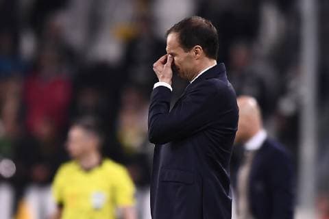 Photo LaPresse - Fabio Ferrari April 16, 2018 Turin, Italy soccer Juventus Fc vs Ajax - Uefa Champions - quarter to final- In the pic:Massimiliano Allegri (Juventus F.C.);  Copyright: xFabioxFerrari LaPressex