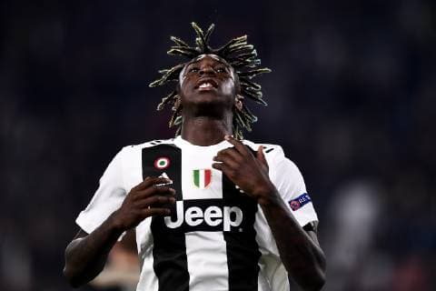 Sport Bilder des Tages Photo LaPresse - Fabio Ferrari April 16, 2018 Turin, Italy soccer Juventus Fc vs Ajax - Uefa Champions - quarter to final- In the pic:Moise Kean (Juventus F.C.);  Copyright: xFabioxFerrari LaPressex