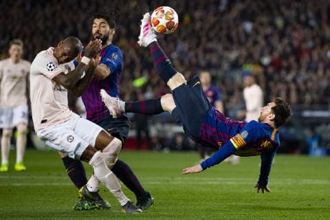 16 04 2019 xslx Football Champions League FC Barcelona Manchester United FC emspor v l Lionel Messi FC Barcelona DFL DFB REGULATIONS PROHIBIT ANY USE OF PHOTOGRAPHS as IMAGE SEQUENCES and or QUASI VIDEO Barcelona