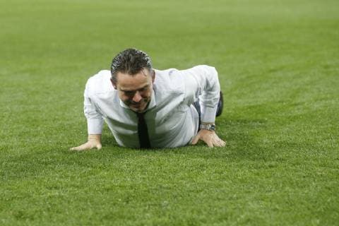 Ajax technical director Marc Overmars during the UEFA Champions League quarter final match between Juventus FC and Ajax Amsterdam at the Allianz Arena on April 16, 2019 in Turin, Italy UEFA Champions League 2018 2019 xVIxVIxImagesx xTomxBodexMultimediaxIVx 14215893