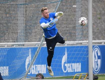 17 04 2019 Soccer GER 1 Bundesliga Season 2018 2019 Training FC Schalke 04 Goalkeeper Ralf Faehrmann Ralf Fährmann Schalke 04 Team2
