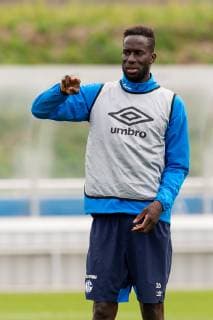 Gelsenkirchen Germany 17 04 2019 Training FC Schalke 04 Salif Sane S04 gesticulated gesticulation DeFodi053