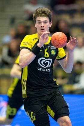 190417 Sävehofs Oskar Sunnefeldt during Quarter Final 4 in Handball League League playoff between Sävehof and HK Malmö on April 17, 2019 in Partille,  Copyright: MICHAELxERICHSEN BB190417MI051