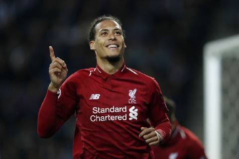 Virgil van Dijk of Liverpool FC during the UEFA Champions League quarter final match between FC Porto and Liverpool FC at Estadio do Dragao on April 17, 2019 in Porto, Portugal UEFA Champions League 2018 2019 xVIxVIxImagesx xMauricexvanxSteenxIVx 14222055