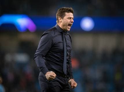 Spurs Manager Mauricio Pochettino last full time during the UEFA Champions League QF 2nd leg match between Manchester City and Tottenham Hotspur at the Etihad Stadium, Manchester, England on 17 April 2019. Copyright: xAndyxRowlandx PMI-2761-0018