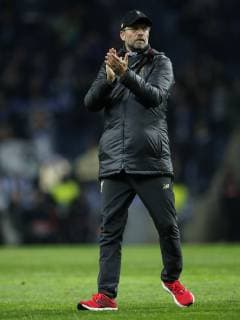 Liverpool FC coach Jurgen Klopp during the UEFA Champions League quarter final match between FC Porto and Liverpool FC at Estadio do Dragao on April 17, 2019 in Porto, Portugal UEFA Champions League 2018 2019 xVIxVIxImagesx xMauricexvanxSteenxIVx 14222895