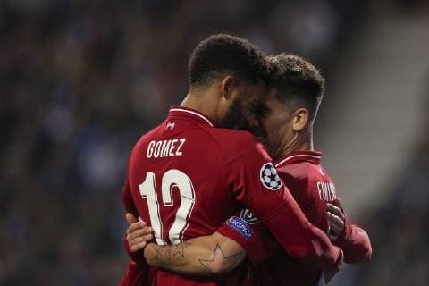 April 17, 2019 - Porto, Porto, Portugal - Roberto Firmino forward of Liverpool celebrates after scoring a goal during the UEFA Champions League, match between FC Porto and Liverpool, at Dragao Stadium in Porto on April 14, 2019. Porto v Liverpool - UEFA Champions League Quarter Final: Second Leg  - ZUMAn230 20190417_zaa_n230_492 Copyright: xDpix