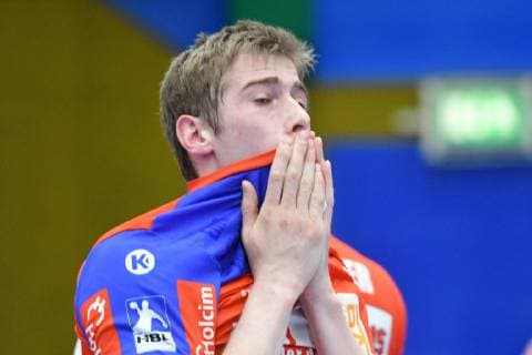 Tim Nothdurft HBW Balingen Weilstetten EHV Aue vs. HBW Balingen Weilstetten 18 04 2019 2 Handball Bundesliga EHV Aue vs. HBW Balingen Handball 2 Bundesliga 18 04 2019 Loessnitz Copyright: xEIBNER BertxHarzerx EP_BHR