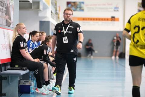 Steffen Birkner Trainer HSG Blomberg Lippe HSG Blomberg Lippe vs. Borussia Dortmund Handball 1 Women Bundesliga 20 04 2019 HSG Blomberg Lippe vs. Borussia Dortmund Handball 1 Women Bundesliga 20 04 2019 Blomberg Copyright: xEIBNER JanxStrohdiekx EP_JSK