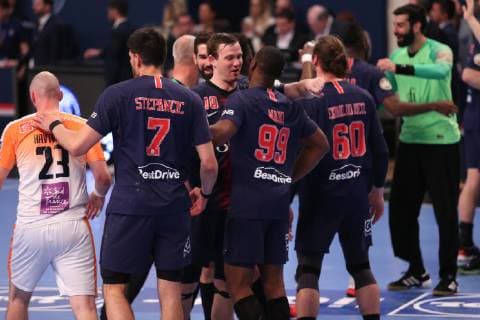 Handball, Paris St. Germain feiert französische Meisterschaft Paris HANDBALL : Lidl Starligue - 21eme journee - Paris Saint-Germain HB vs Montpellier HB - 20 04 2019 KevinDomas Panoramic 