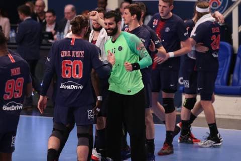 Handball, Paris St. Germain feiert französische Meisterschaft Rodrigo Corrales (Paris) HANDBALL : Lidl Starligue - 21eme journee - Paris Saint-Germain HB vs Montpellier HB - 20 04 2019 KevinDomas Panoramic 